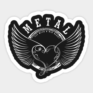 Metal Heart T-Shirts Sticker